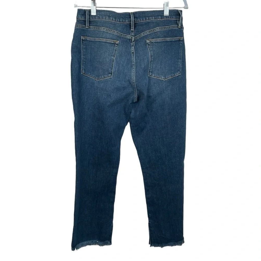 Frame Le High Straight Raw Hem Jeans - Picture 2 of 8